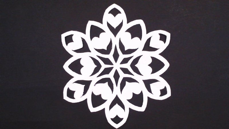 Снежинки трафареты для вырезания на окна