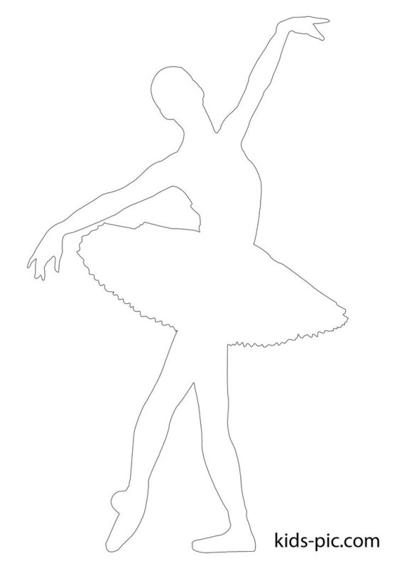 Балерина шаблон