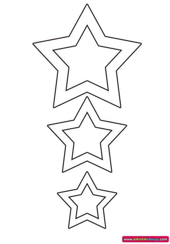 Трафареты на новый год звезды