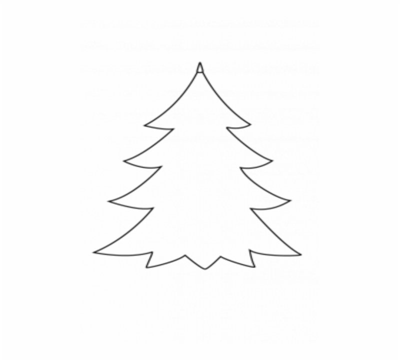 Ёлка рисунок карандашом для срисовки