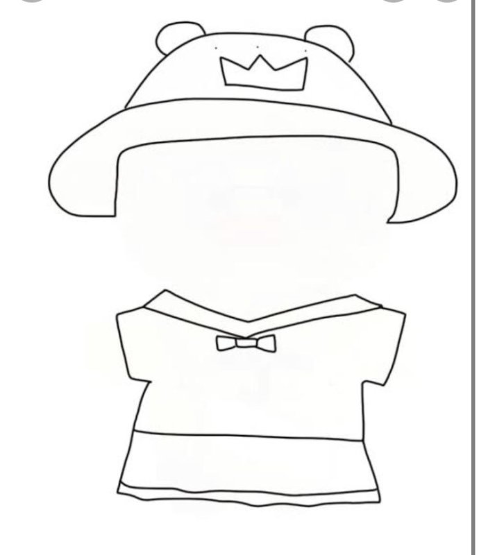 Одежда для уточки раскраска