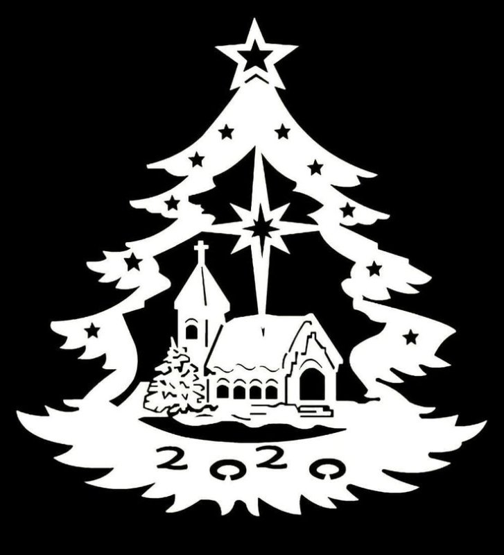 Новогодние трафореты на Ока