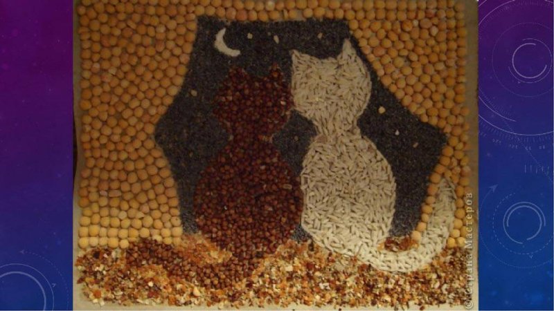 Панно из семян