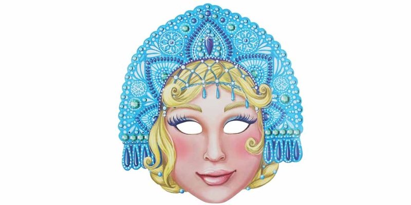 Снегурочка маска