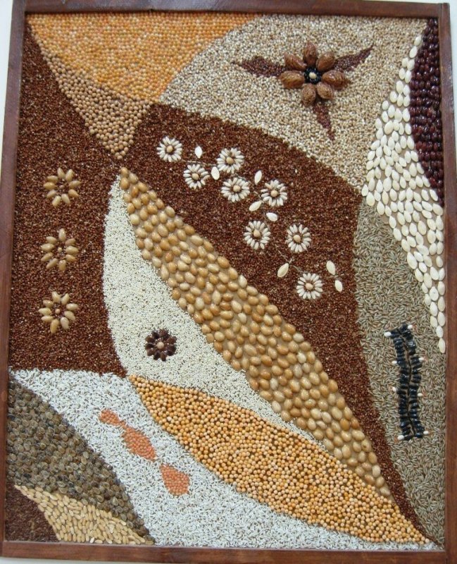 Панно из круп