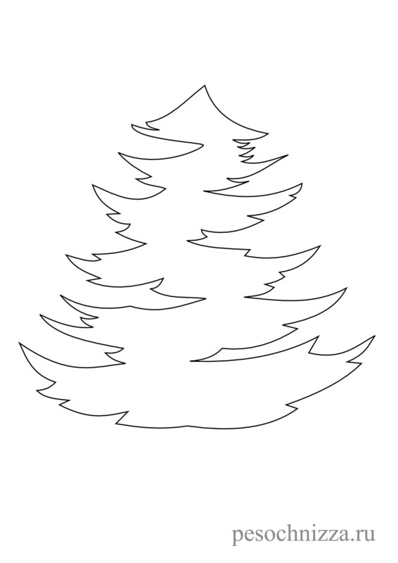 Трафарет "елка"
