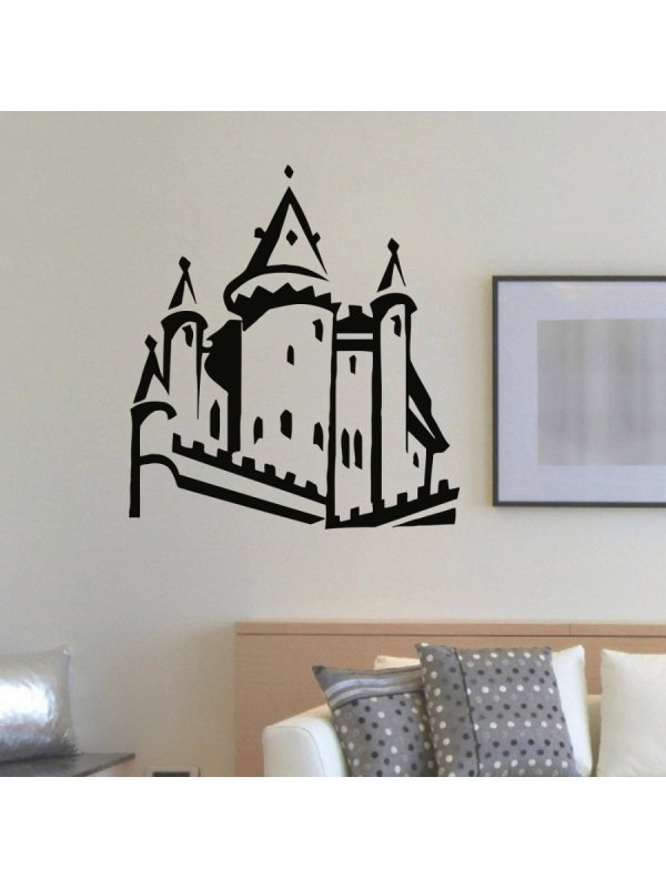 Наклейка замок на стену