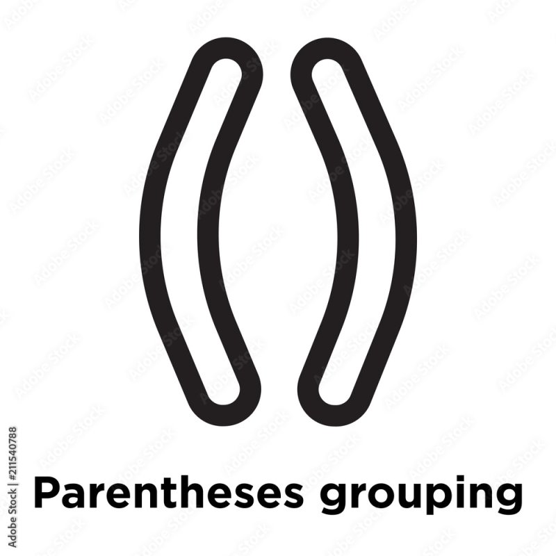 Скобка сверху символ