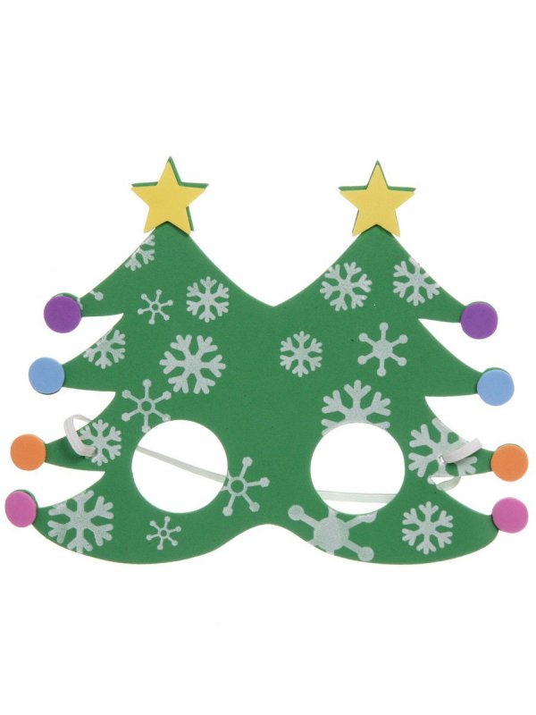 Карнавальная маска елочка