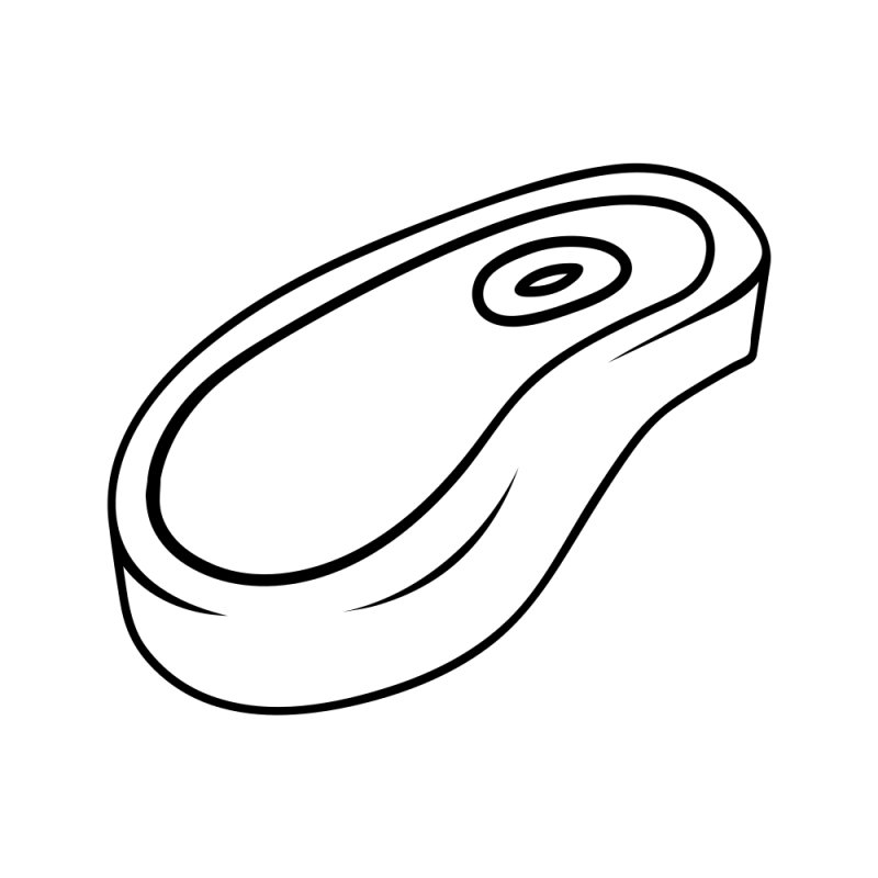 Картинки для раскрашивания мясо