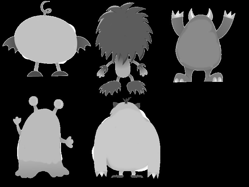 Заготовка для рисования монстрика