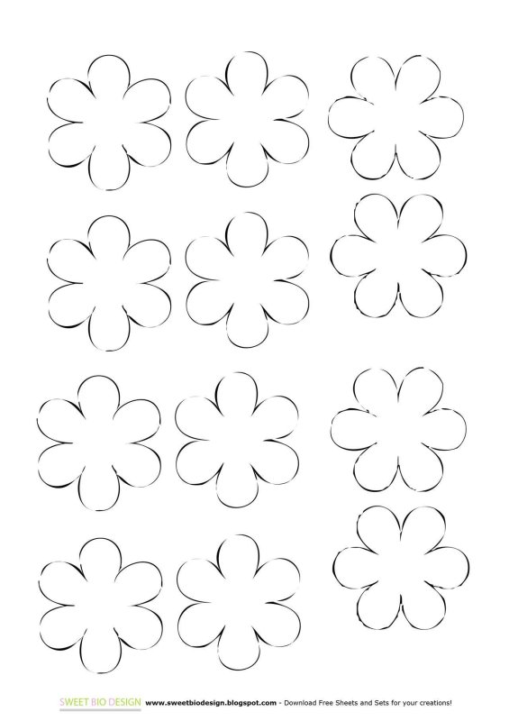 Цветы для вырезания