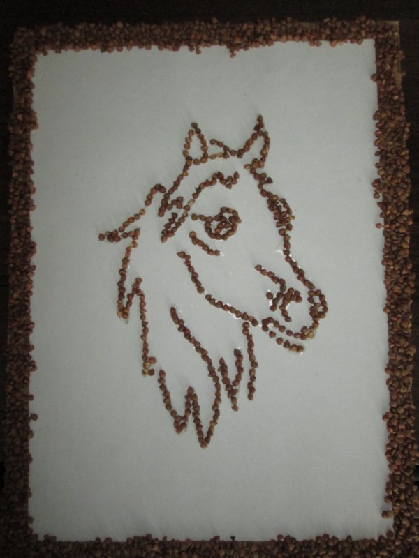 Поделки из крупы