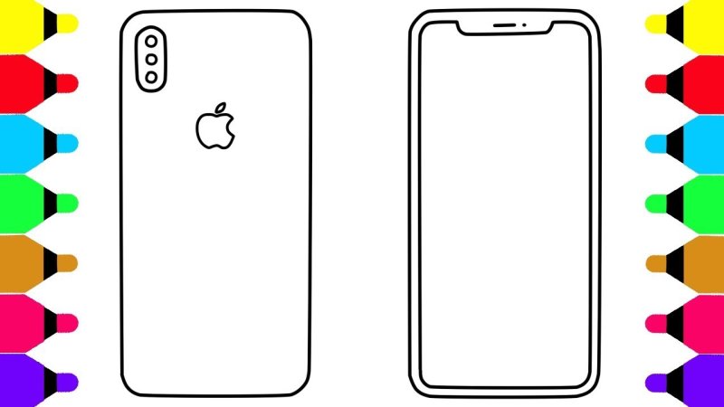 Раскраска iphone 13 Pro Max