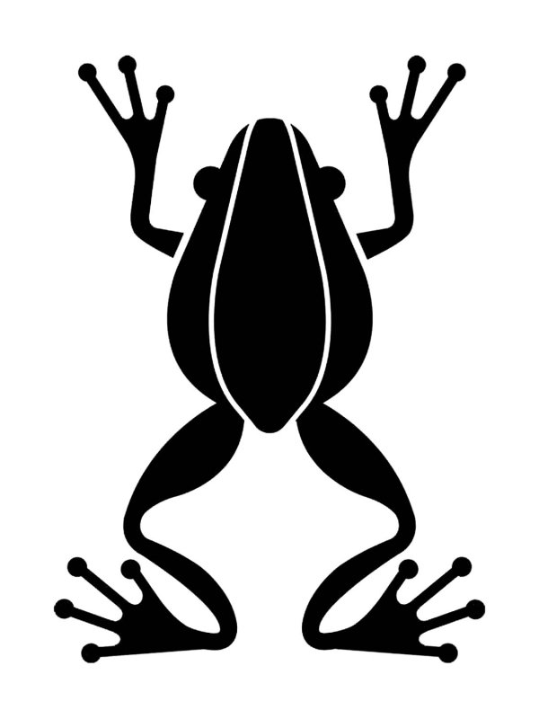 Силуэт лягушки