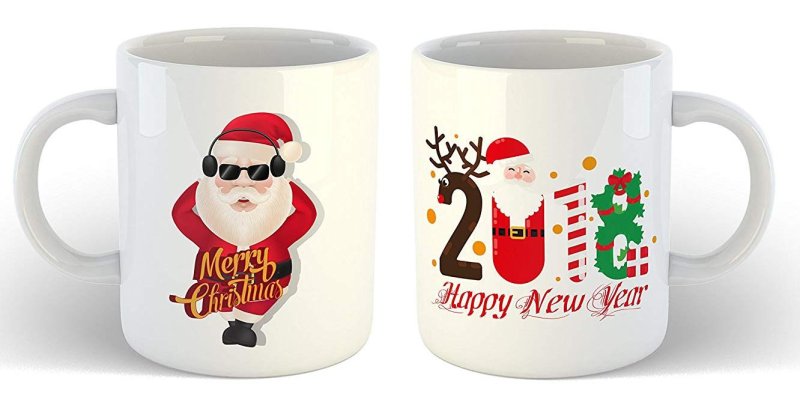 Новогодние подарочные кружки