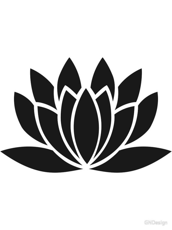 Трафарет цветочка