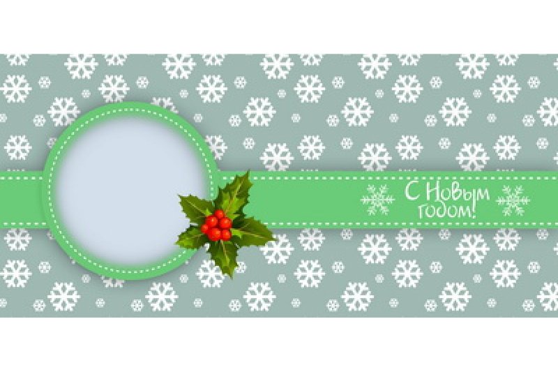 Макет на кружку новый год