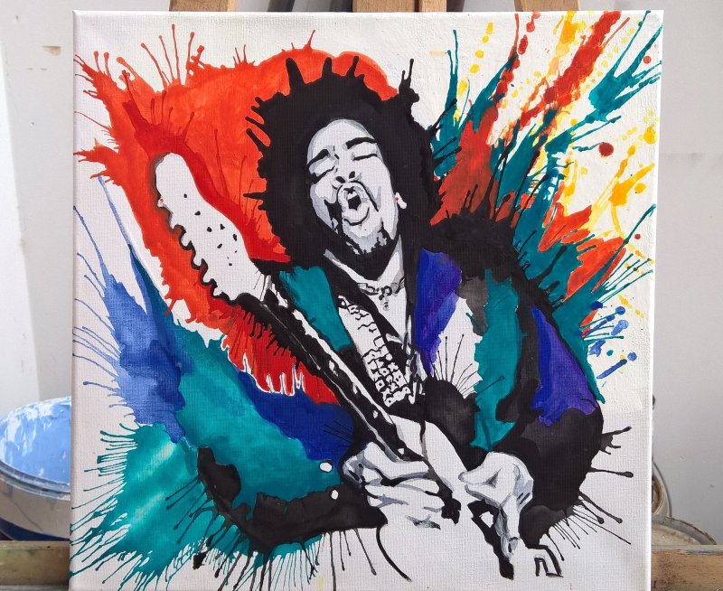 Джимми Хендрикс тату эскиз