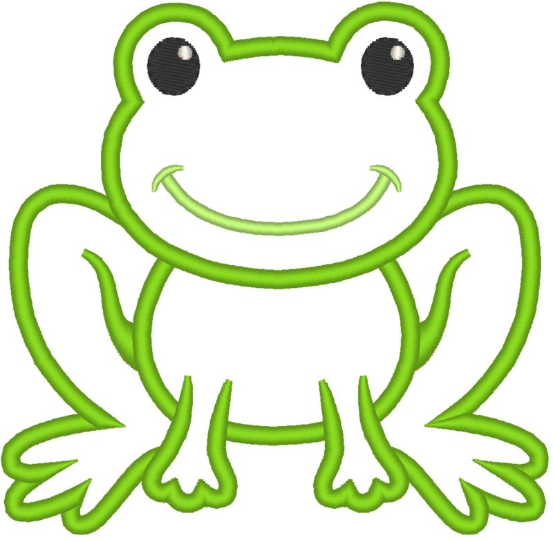 Трафарет лягушки