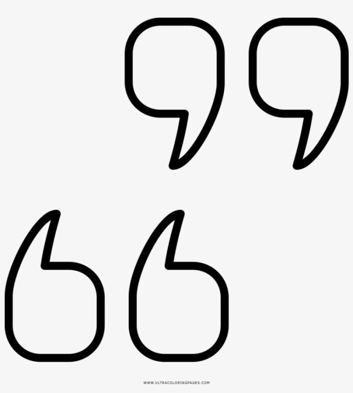 Запятая трафарет