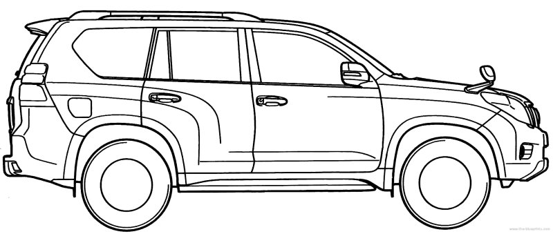 Раскраска Лексус gx460