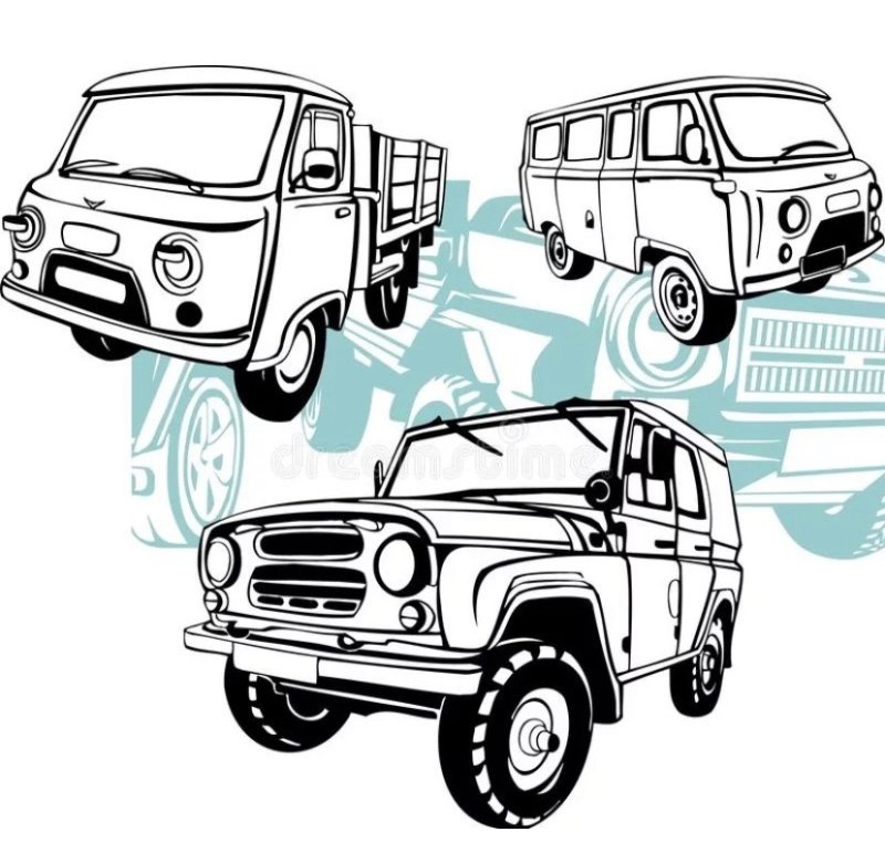 УАЗ 469 Хантер раскраска