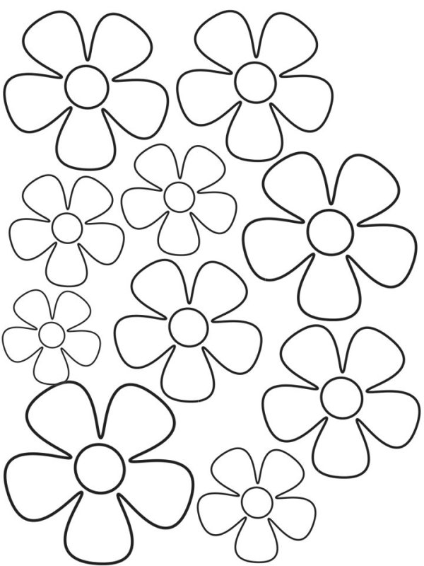 Заготовка цветок для аппликации