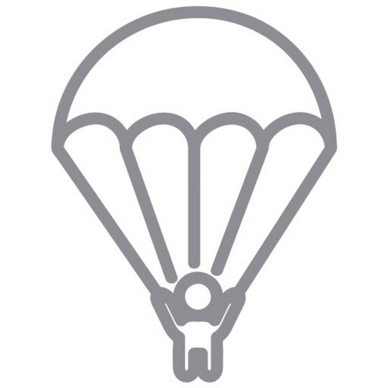 Трафарет парашютиста