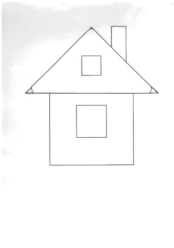 Домик контур для детей