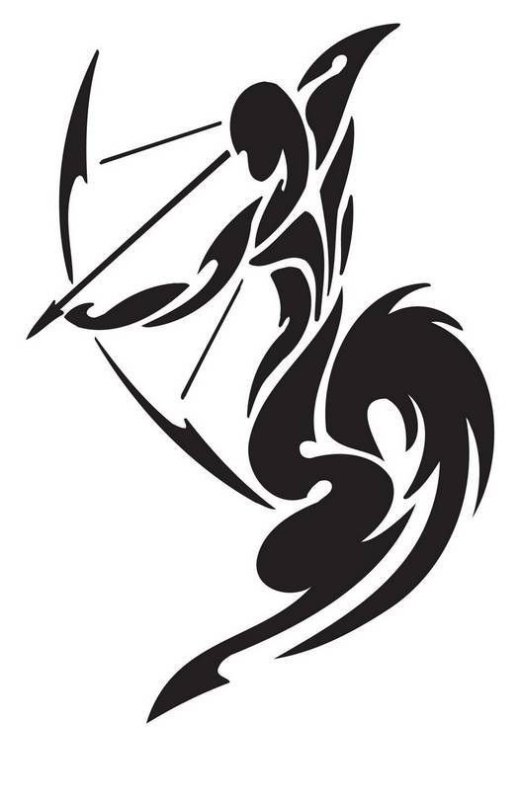 Рисунки для тату Стрелец