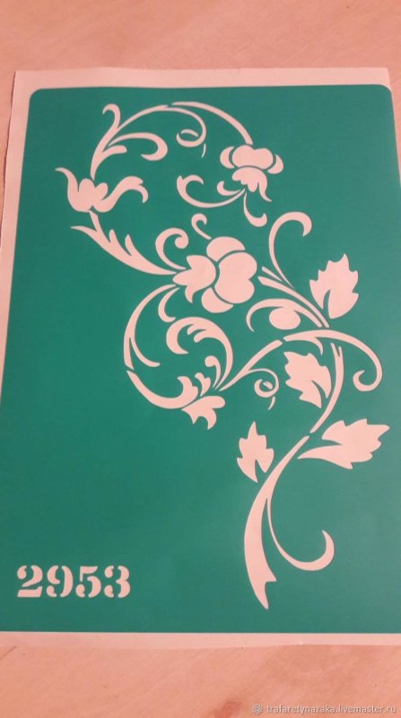 Трафарет на клеевой основе кракле