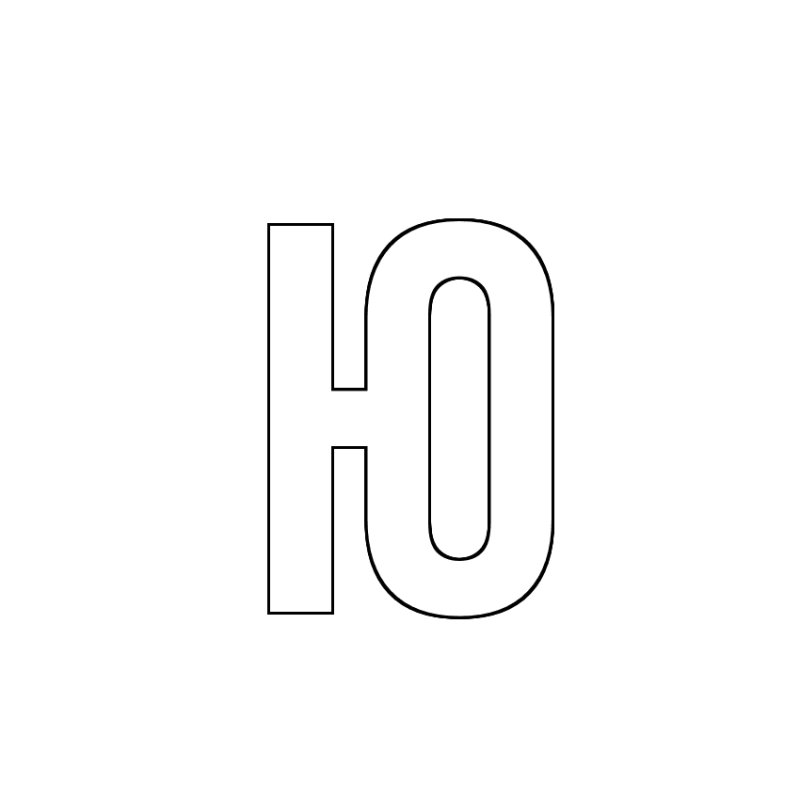 Объемная буква ю