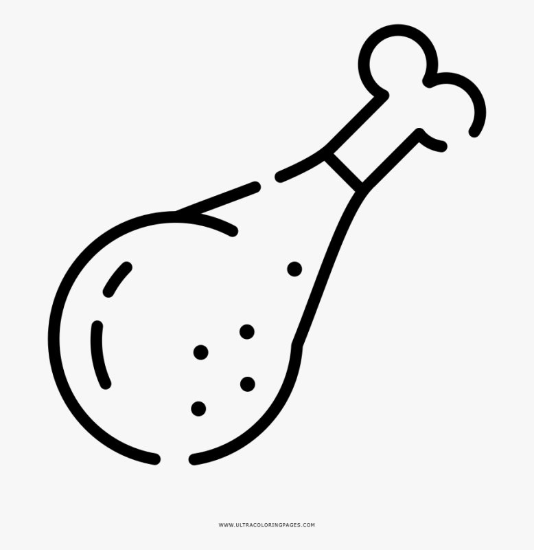 Мясо раскраска для малышей