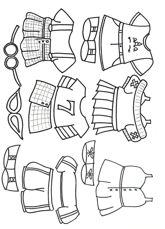Бумажные предметы для бумажной уточки