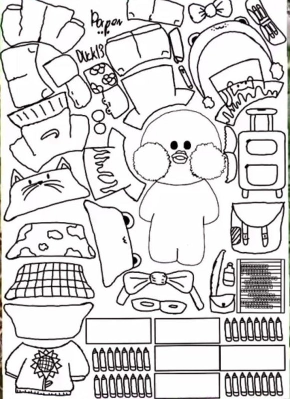 Раскраска вещи