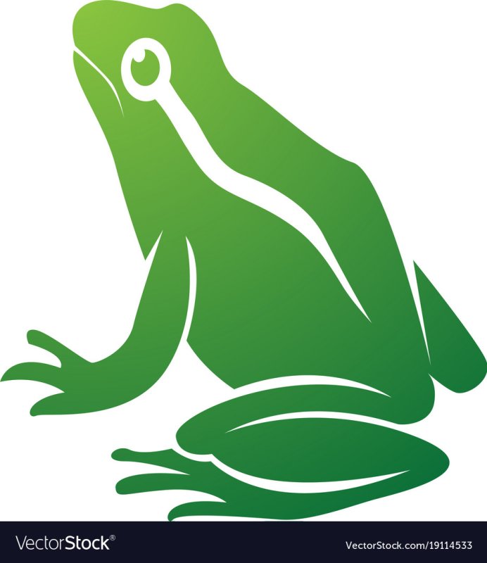 Жаба трафарет