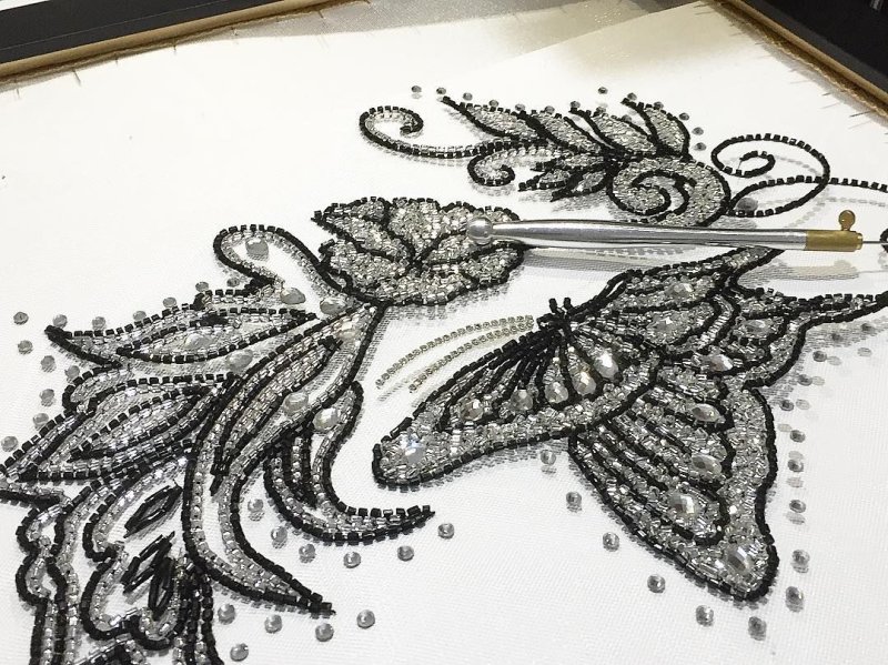 Люневильская вышивка Лотос