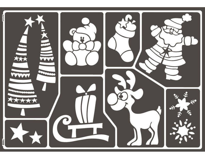 Трафареты для росписи окон