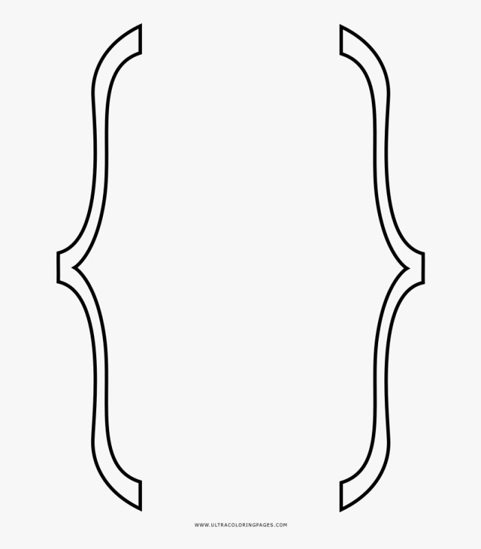 Фигурная скобка без фона