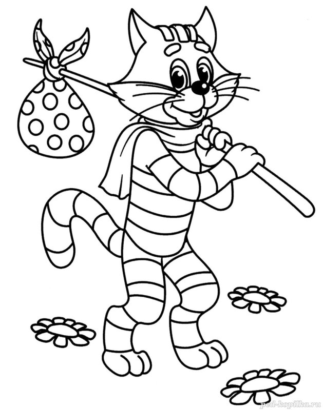 Раскраска «в Простоквашино»