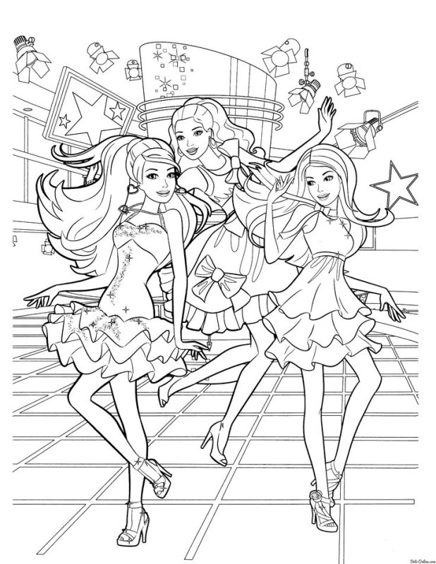 Раскраска для девочекюарюи