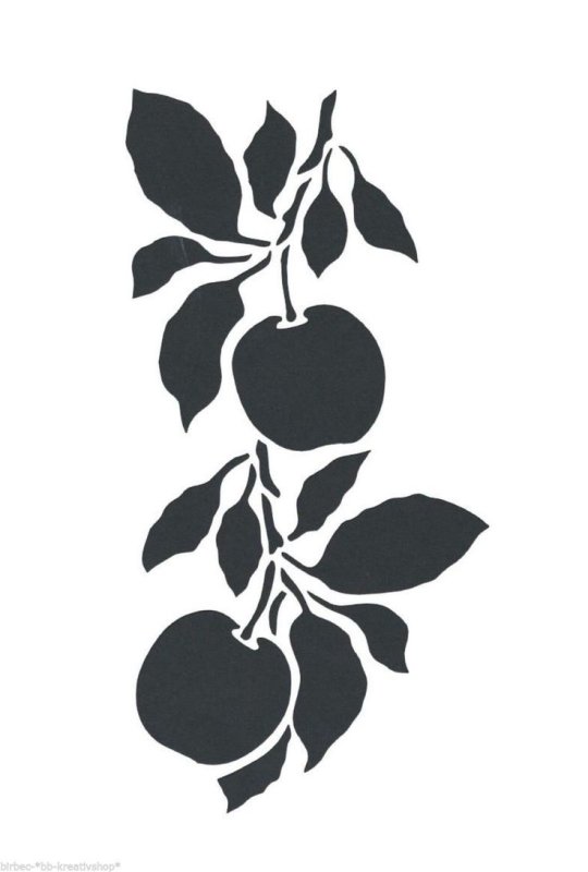 Трафареты для декора ветки