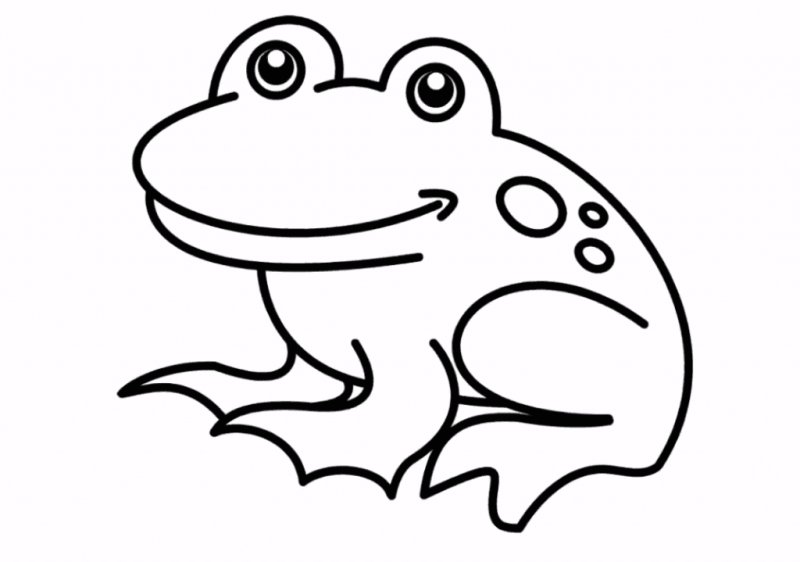 Трафарет лягушки