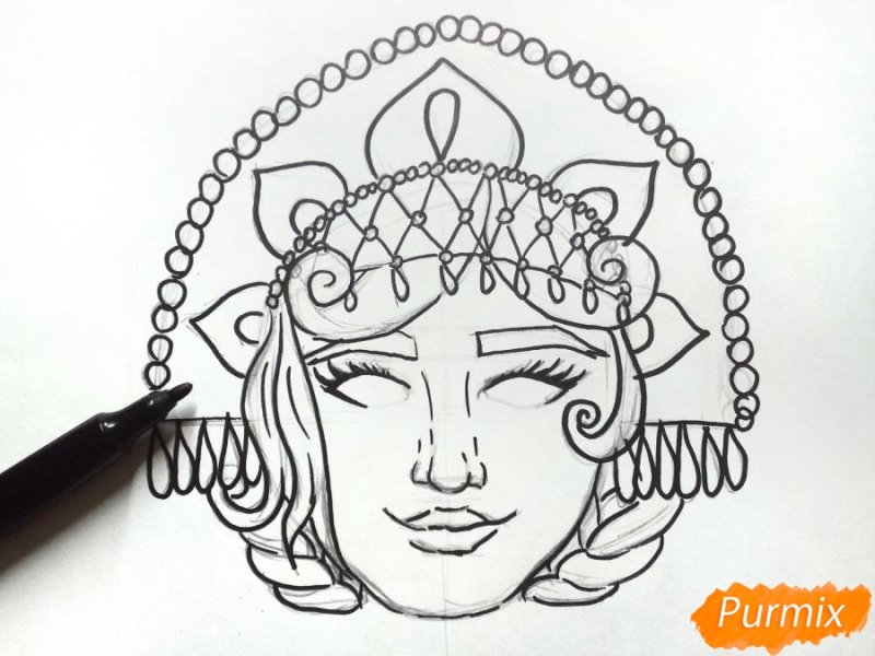 Снегурочка маска