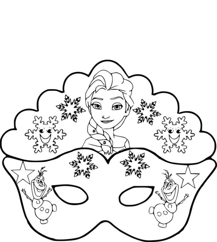 Трафареты карнавальных масок для лица