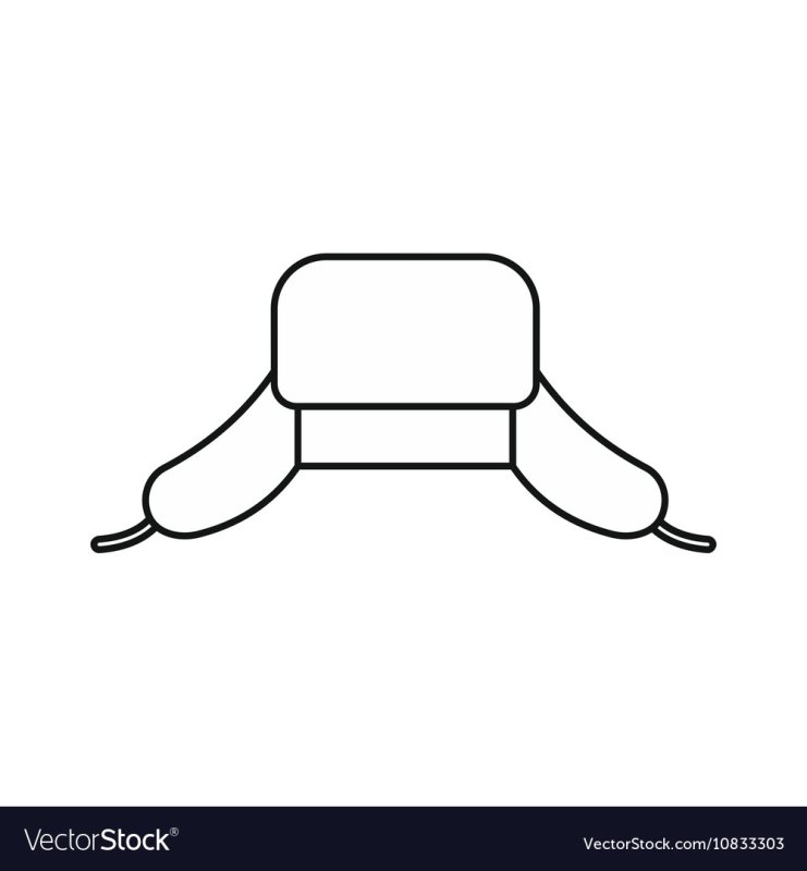 Шапка ушанка раскраска