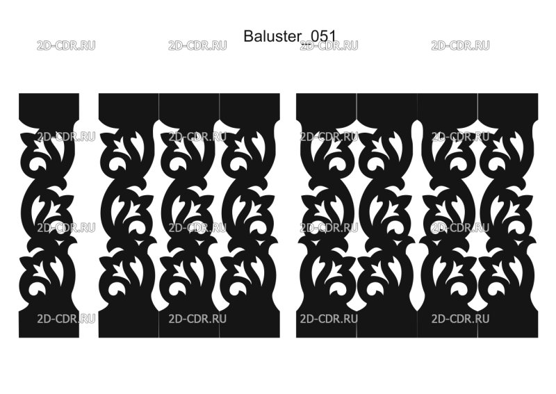 Балясина «прорезная»