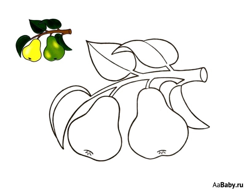 Трафарет "фрукты"