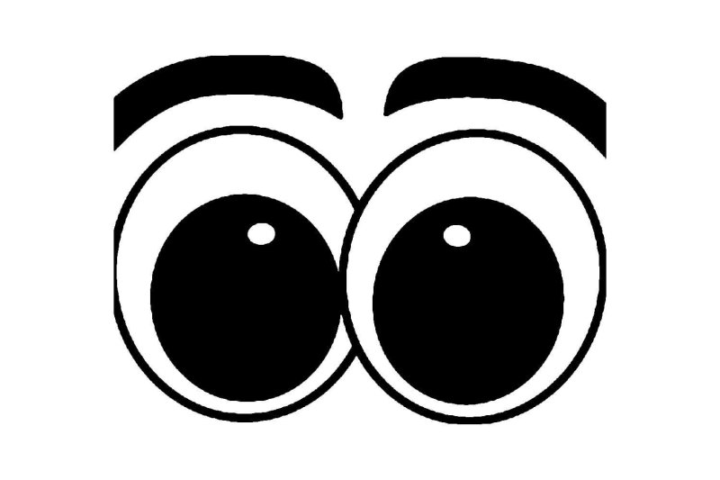 Глазки раскраска